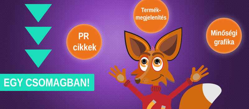 Pr cikk írás és közlés, grafika készítés, termékmegjeleníts egy csomagban