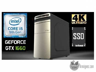 PC FACTORY 9.GEN INTEL I5 (I5 9400F/8GB DDR4/GTX1660 6GB/480GB SSD/USB3.0) apróhirdetés képe