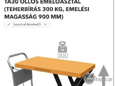 Emelőasztal apróhirdetés feladás eladás