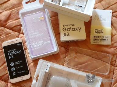 Samsung Galaxy A3 2017 A320F barack pink rózsaszín 4,7" mobiltelefon telefon mob apróhirdetés képe